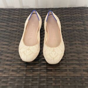 Rothy’s square toe Lily, knit pattern shoes, women’s size 9